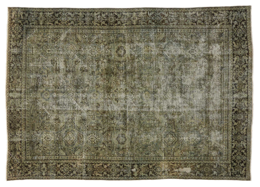 7 x 10 Antique Persian Mahal Rug 76829