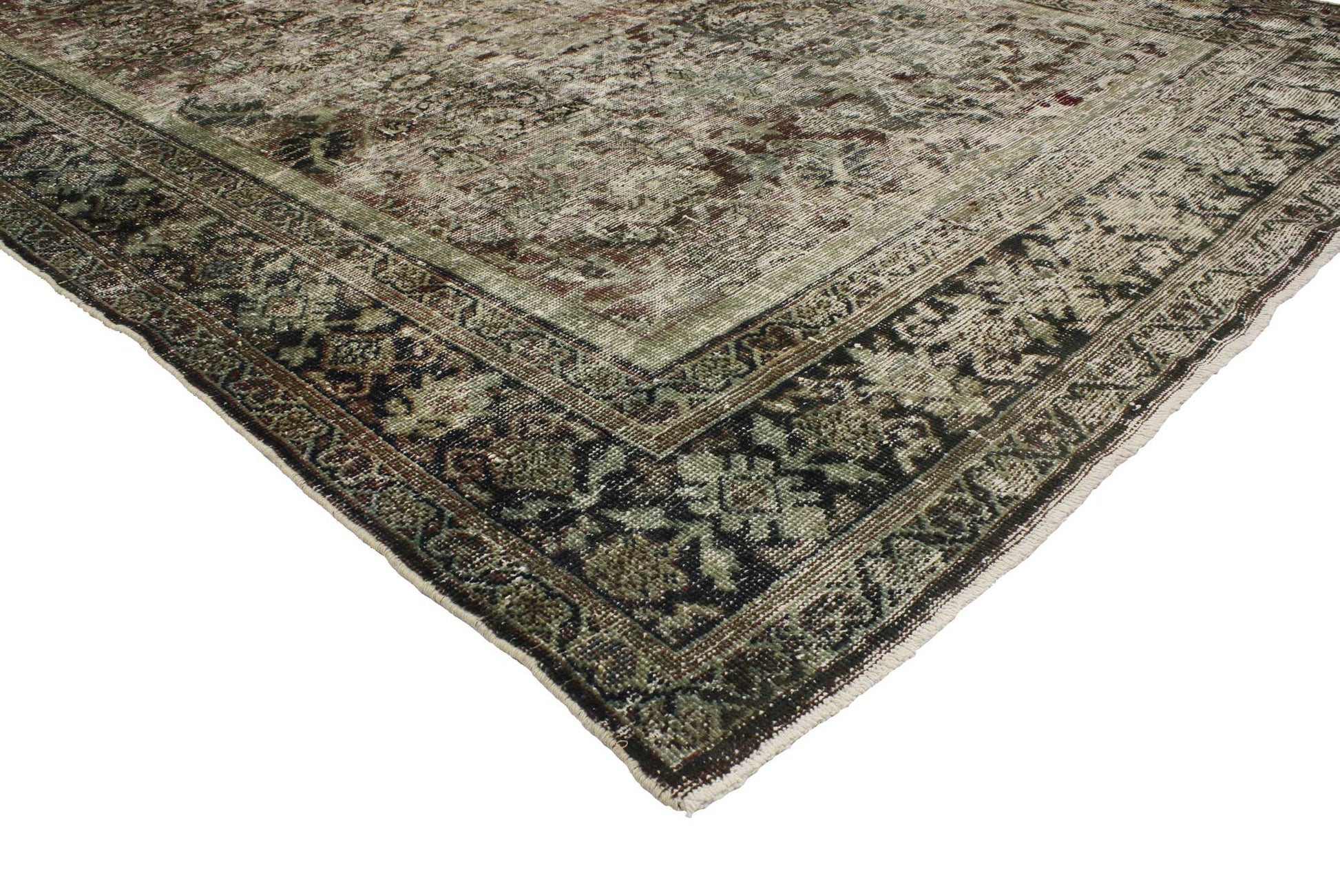 7 x 10 Antique Persian Mahal Rug 76831