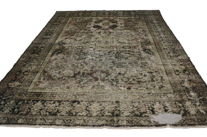 7 x 10 Antique Persian Mahal Rug 76831