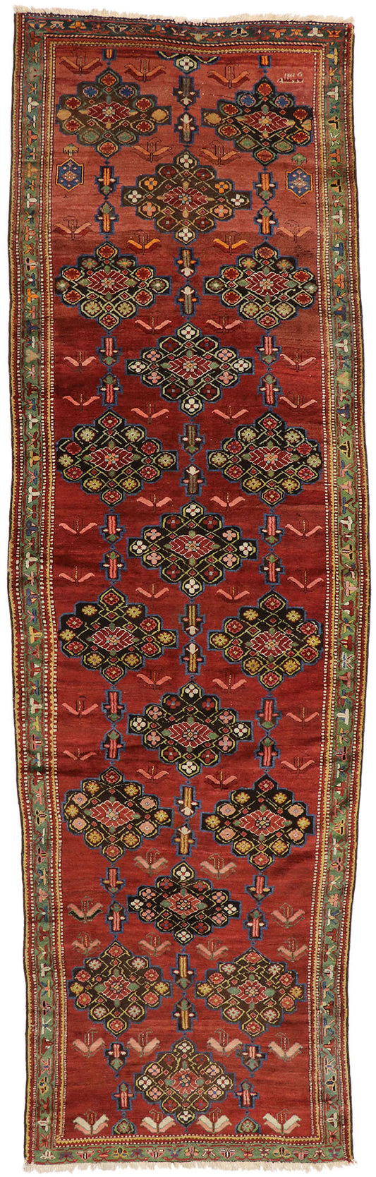 5 x 15 Antique Persian Karabagh Rug 76832