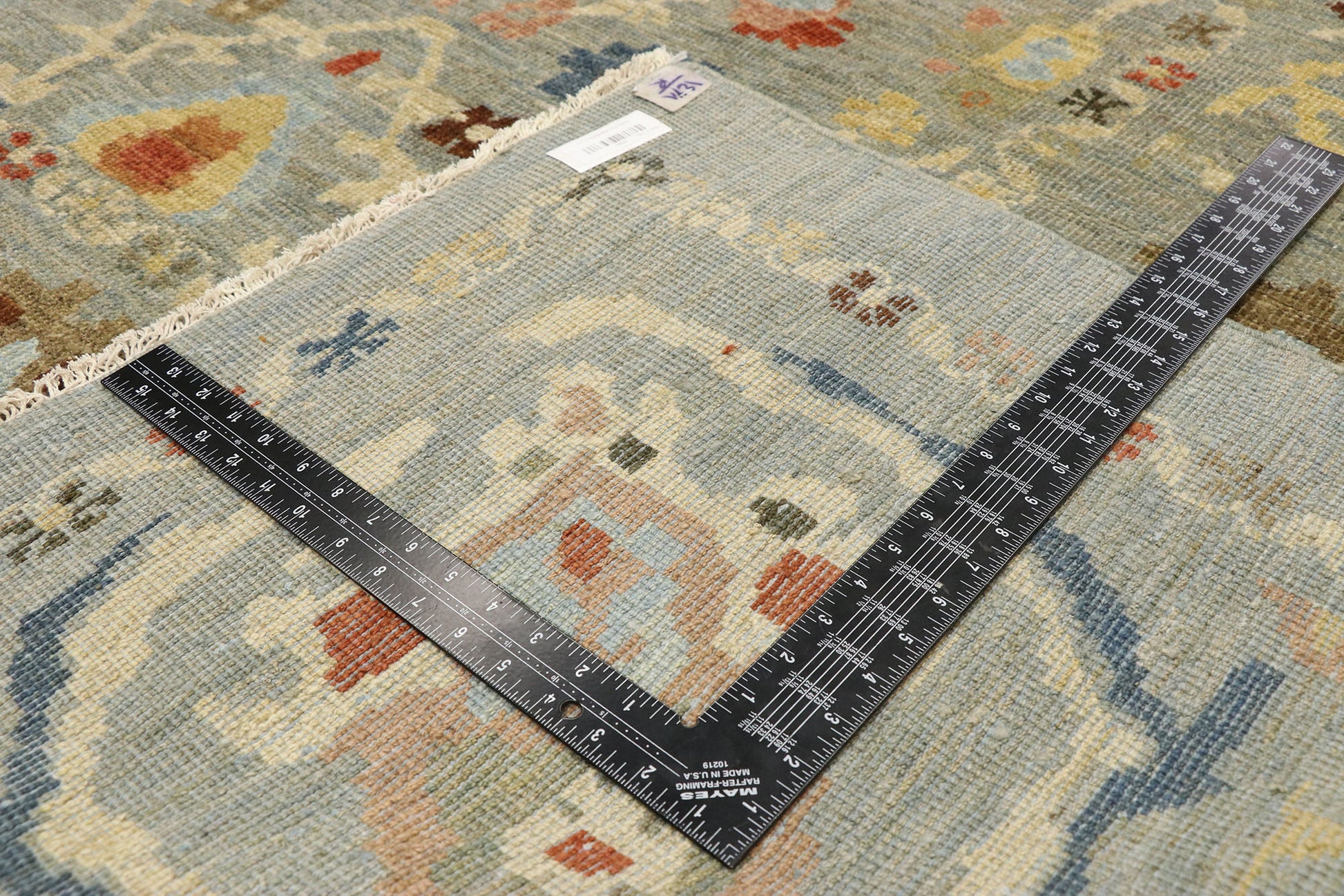 12 x 15 Modern Blue Persian Sultanabad Rug 76835