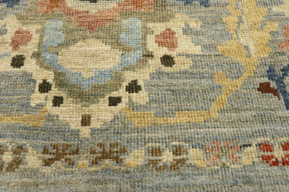 12 x 15 Modern Blue Persian Sultanabad Rug 76835