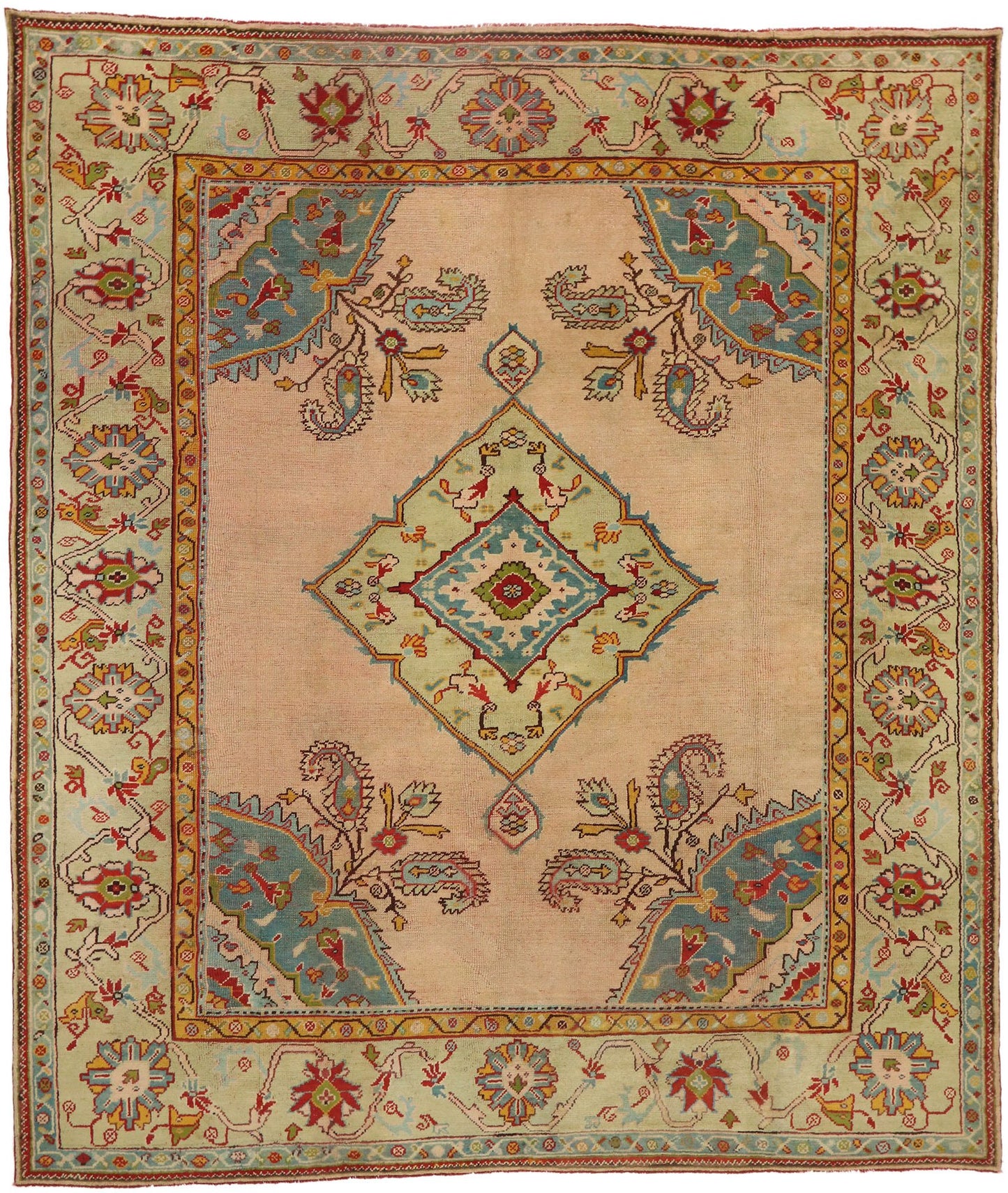 11 x 13 Antique Turkish Oushak Rug 76838