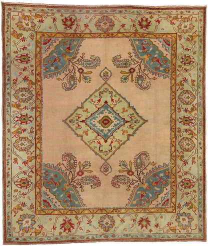 11 x 13 Antique Turkish Oushak Rug 76838