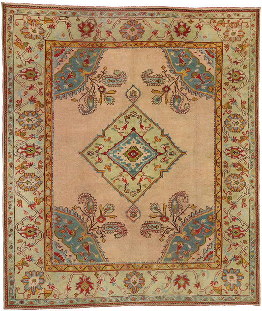11 x 13 Antique Turkish Oushak Rug 76838