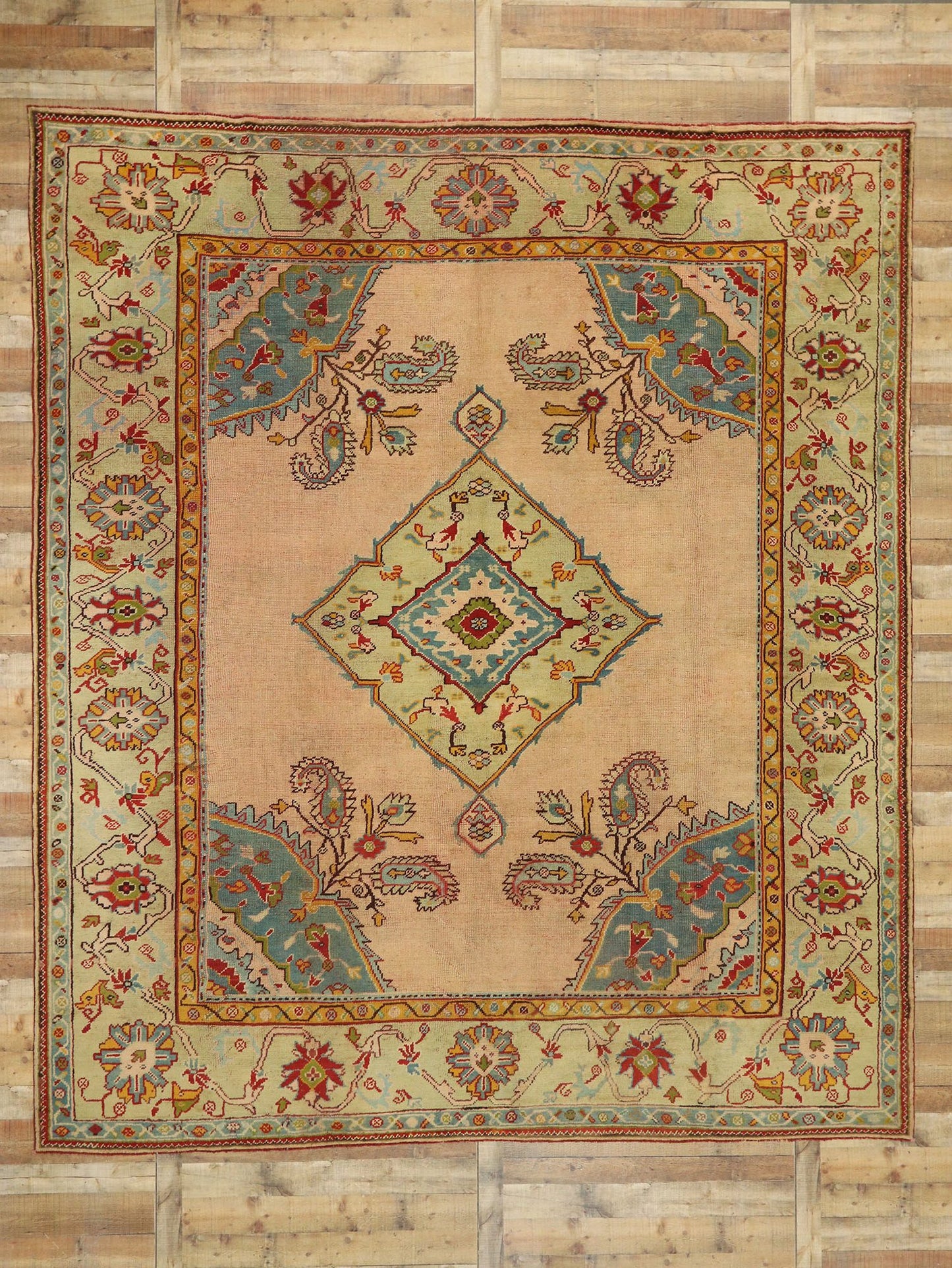 11 x 13 Antique Turkish Oushak Rug 76838