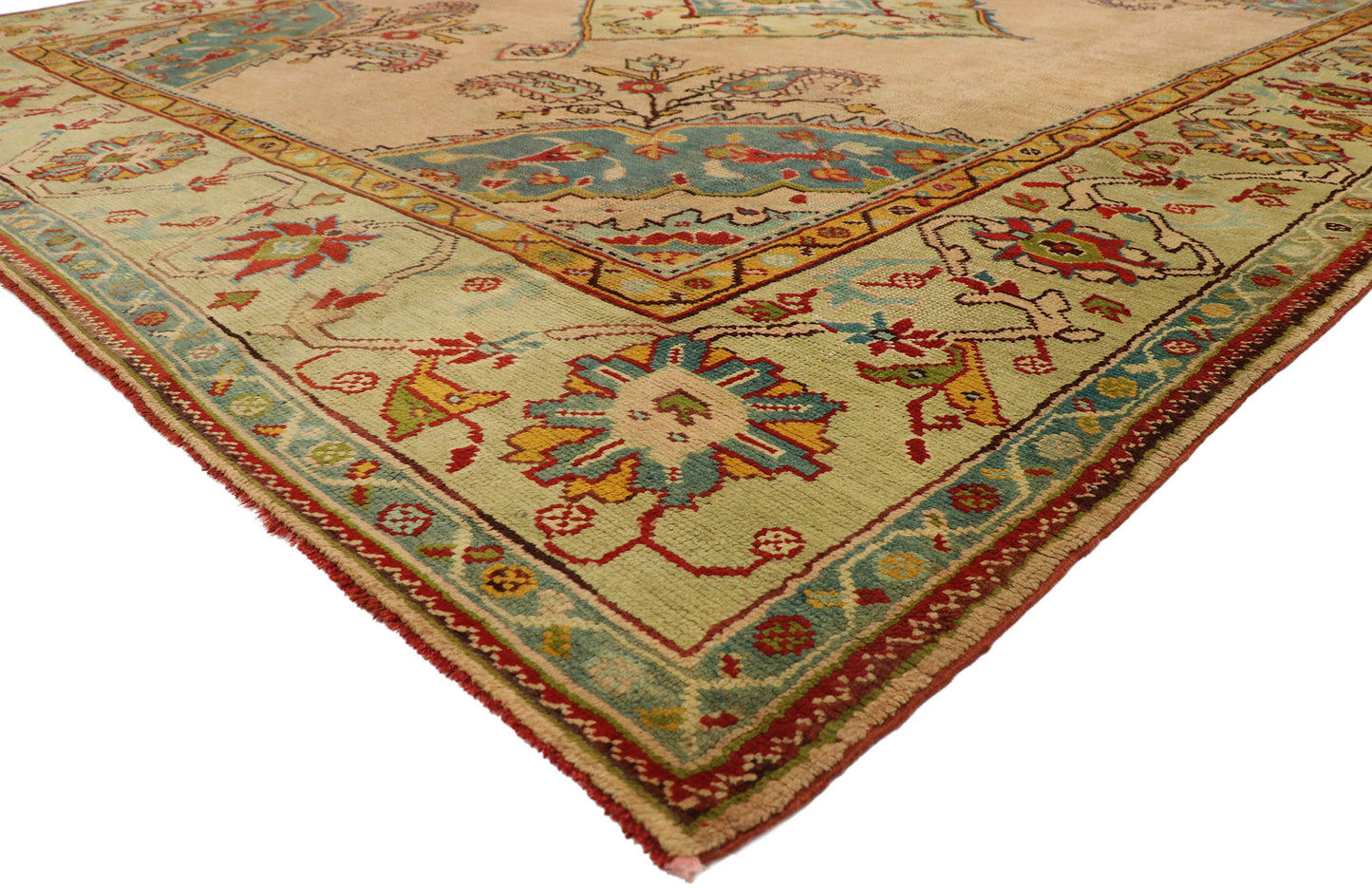 11 x 13 Antique Turkish Oushak Rug 76838