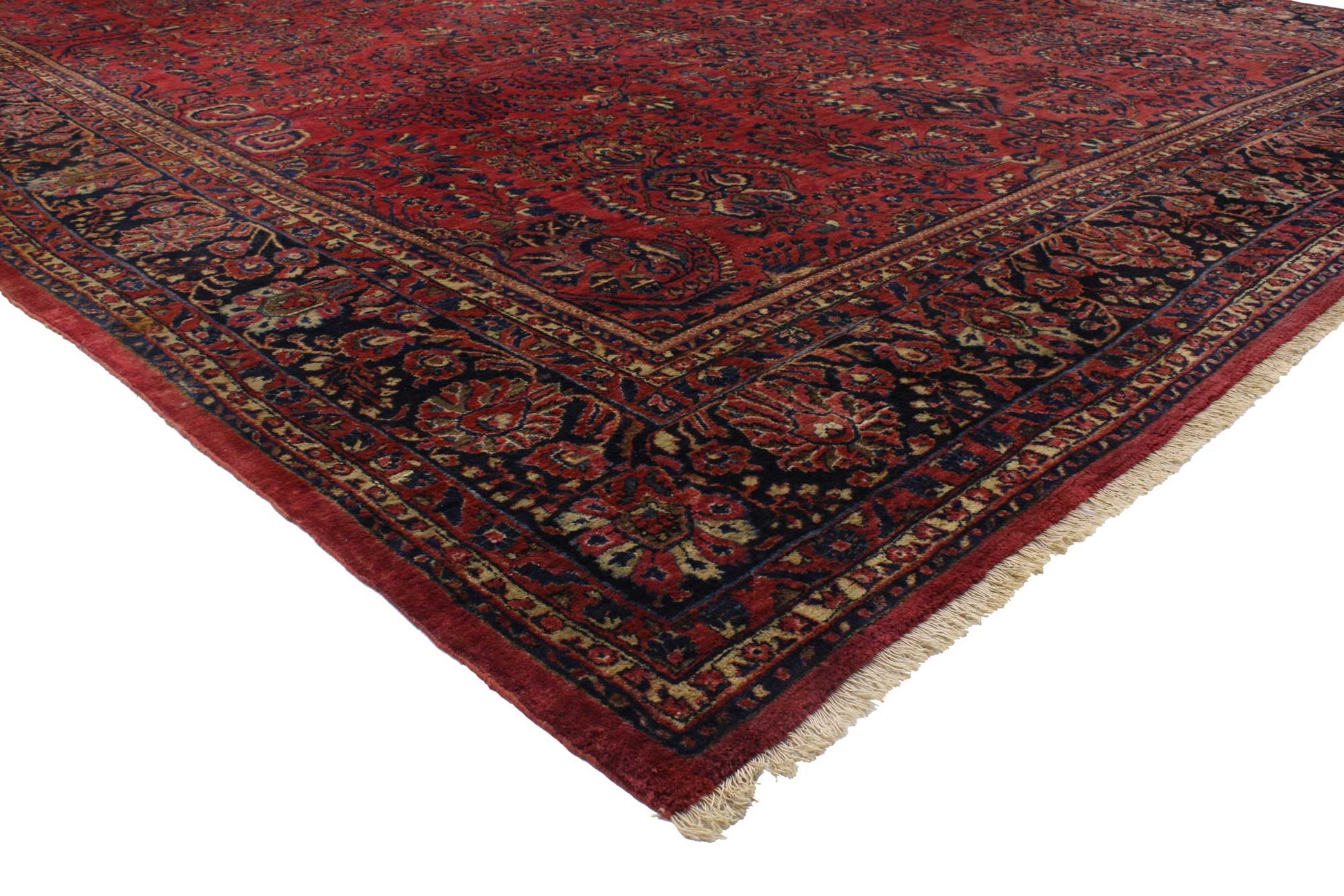12 x 19 Antique Persian Sarouk Rug 76840