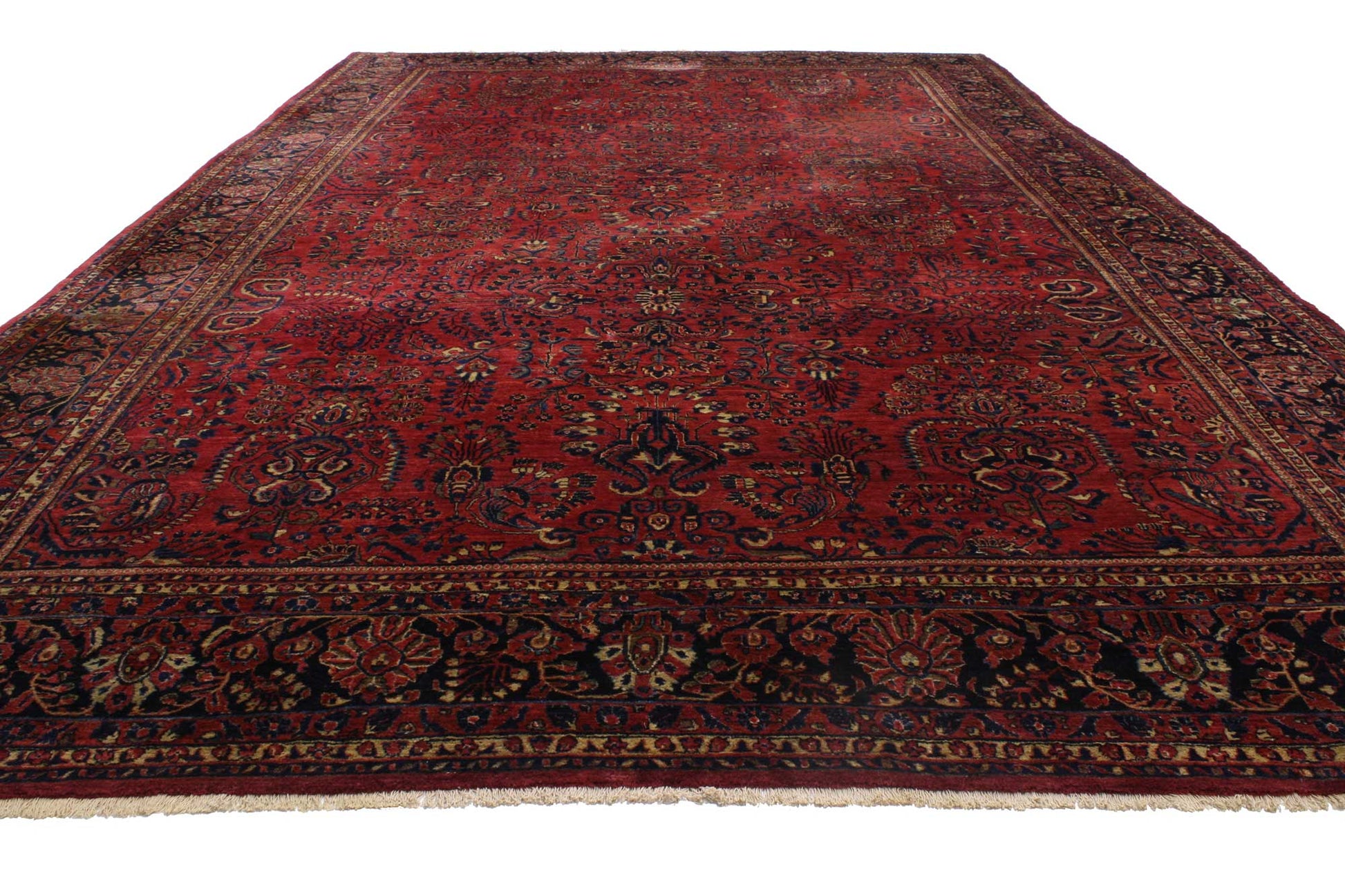12 x 19 Antique Persian Sarouk Rug 76840