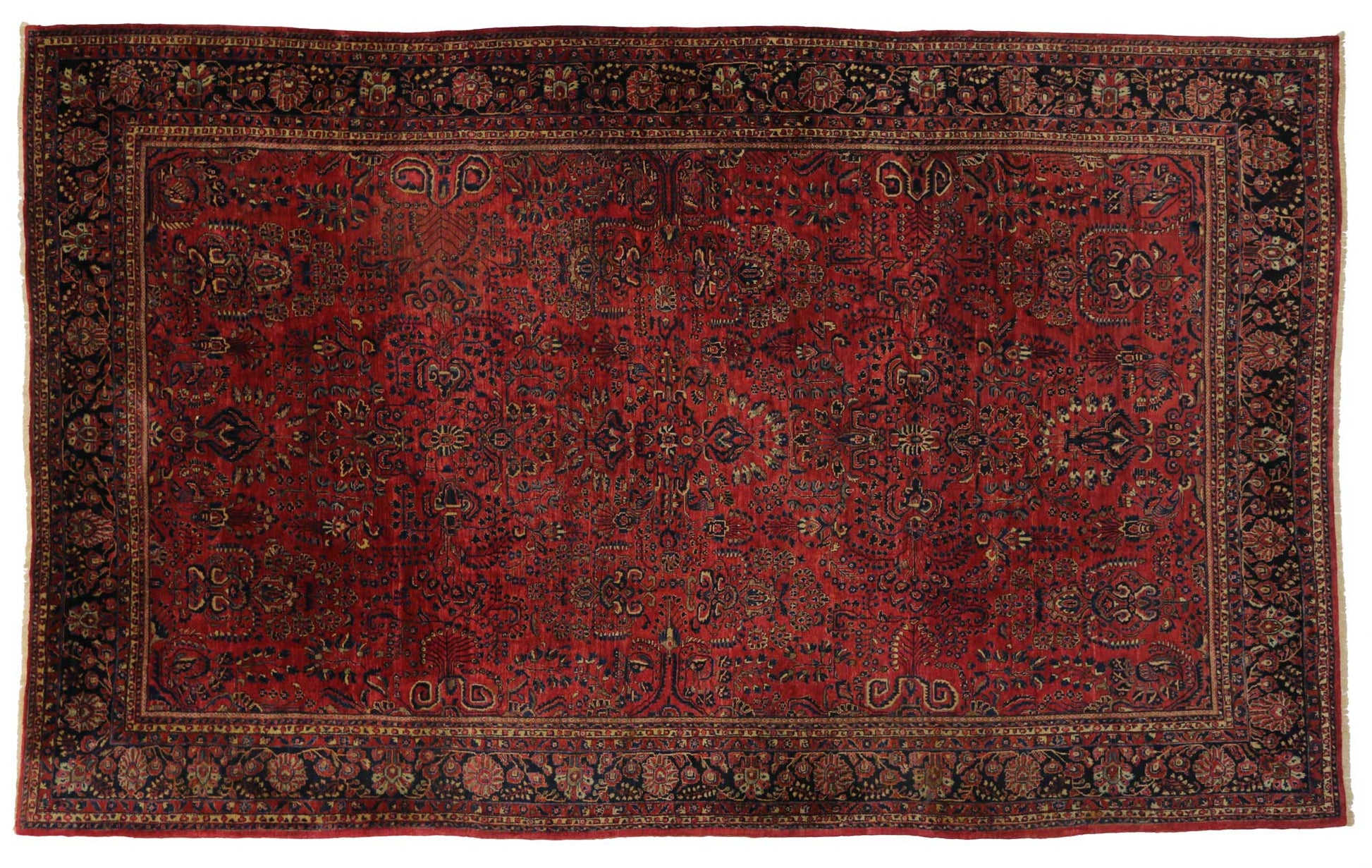 12 x 19 Antique Persian Sarouk Rug 76840