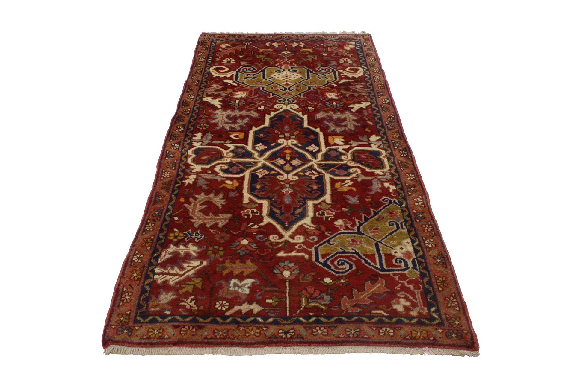 3 x 7 Vintage Heriz Rug 76843