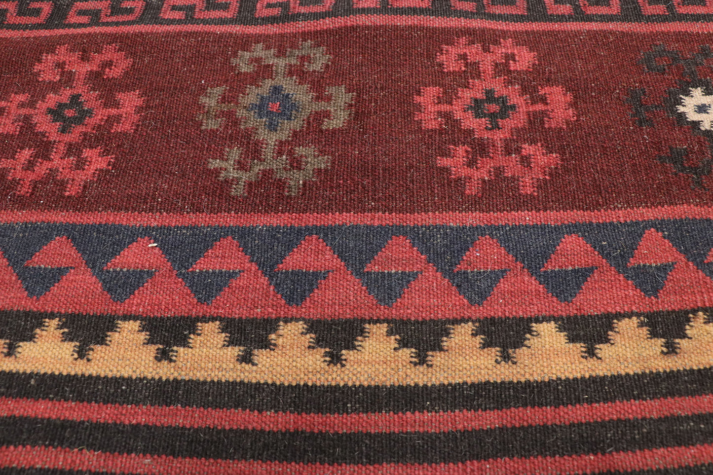 9 x 10 Antique Turkish Kilim Rug 76847