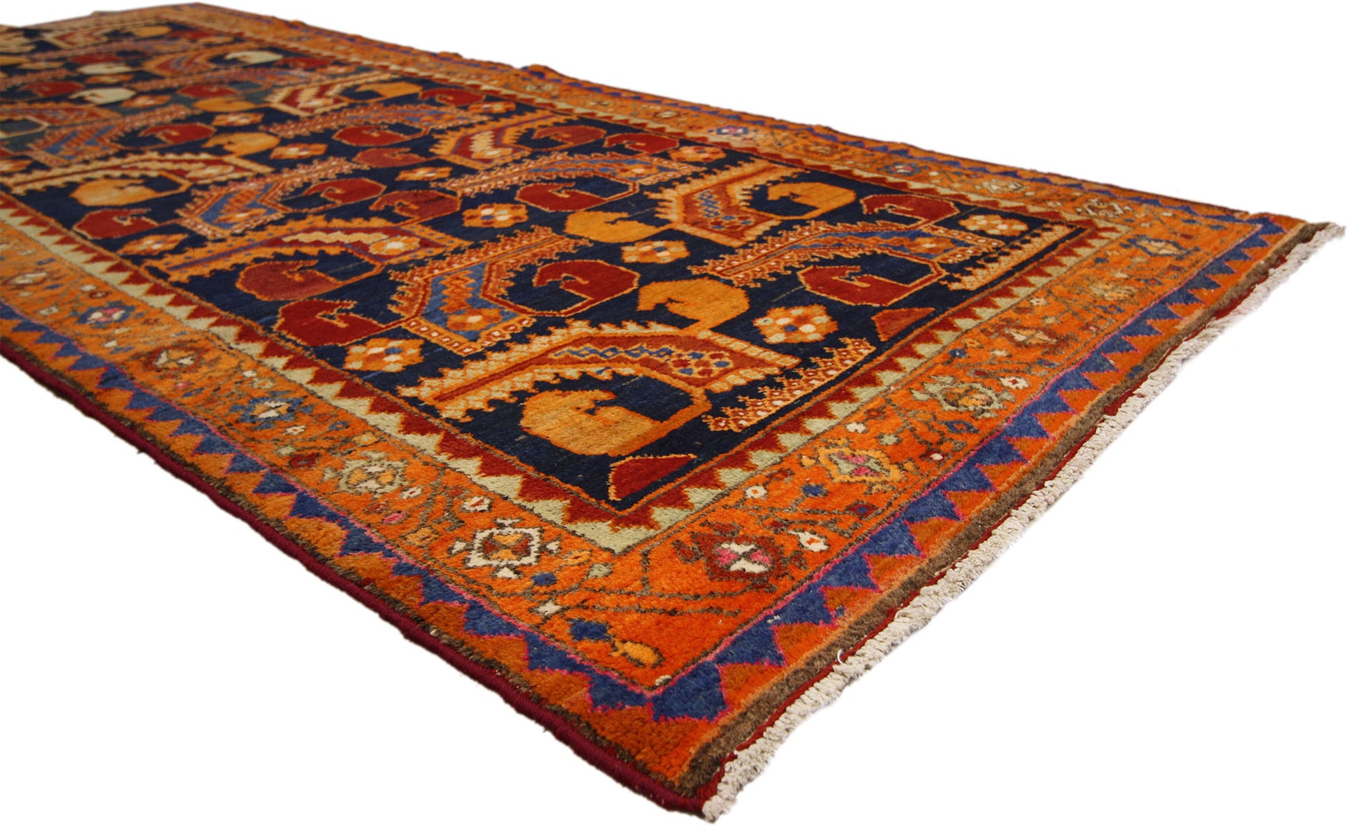 4 X 10 Antique Persian Hamadan Rug 76851