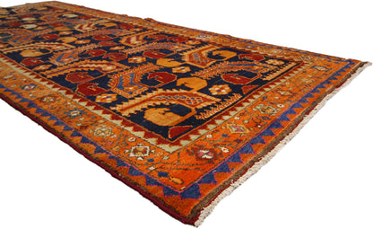 4 X 10 Antique Persian Hamadan Rug 76851