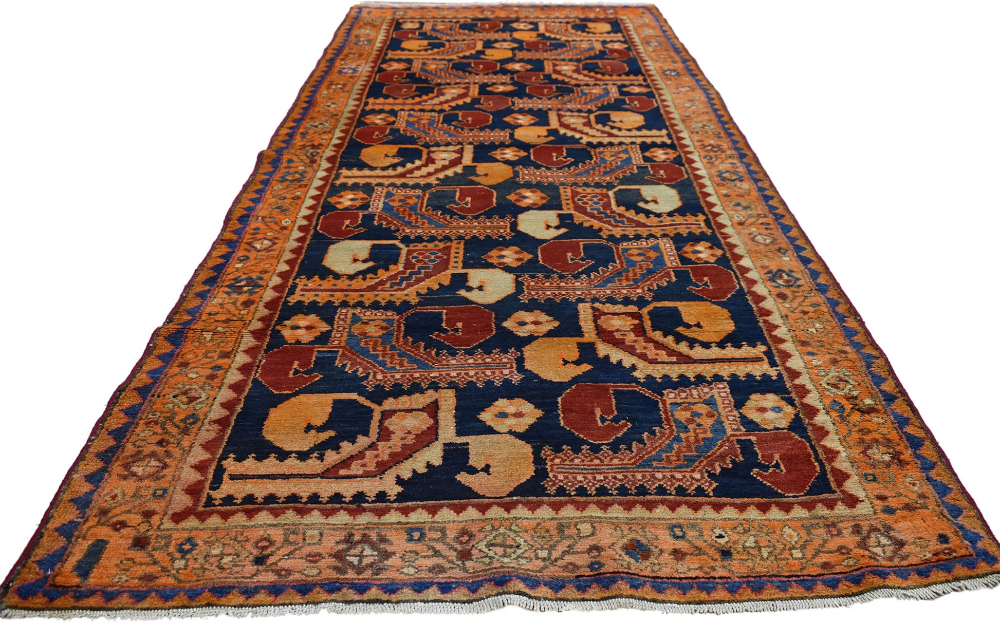 4 X 10 Antique Persian Hamadan Rug 76851