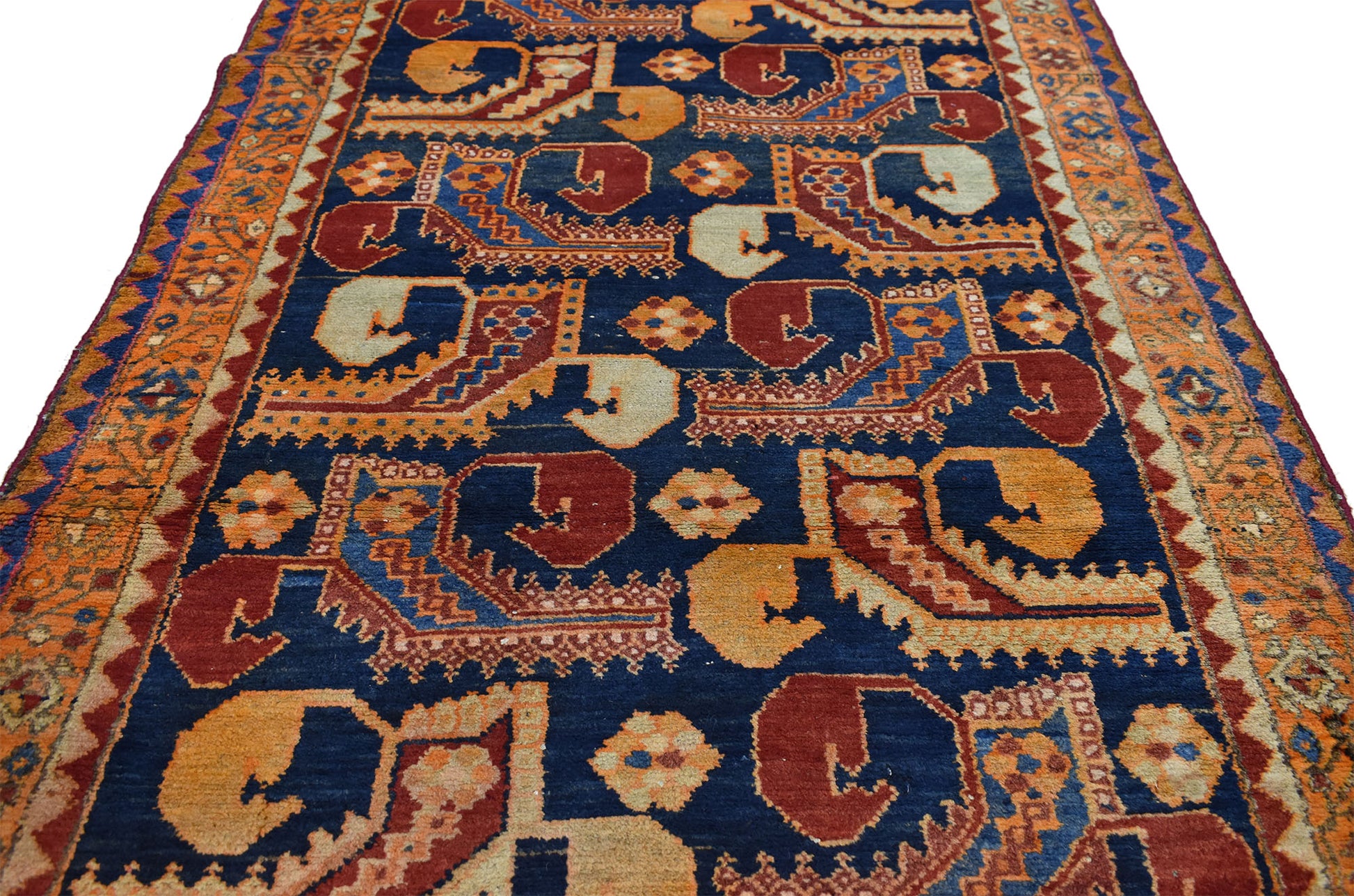 4 X 10 Antique Persian Hamadan Rug 76851