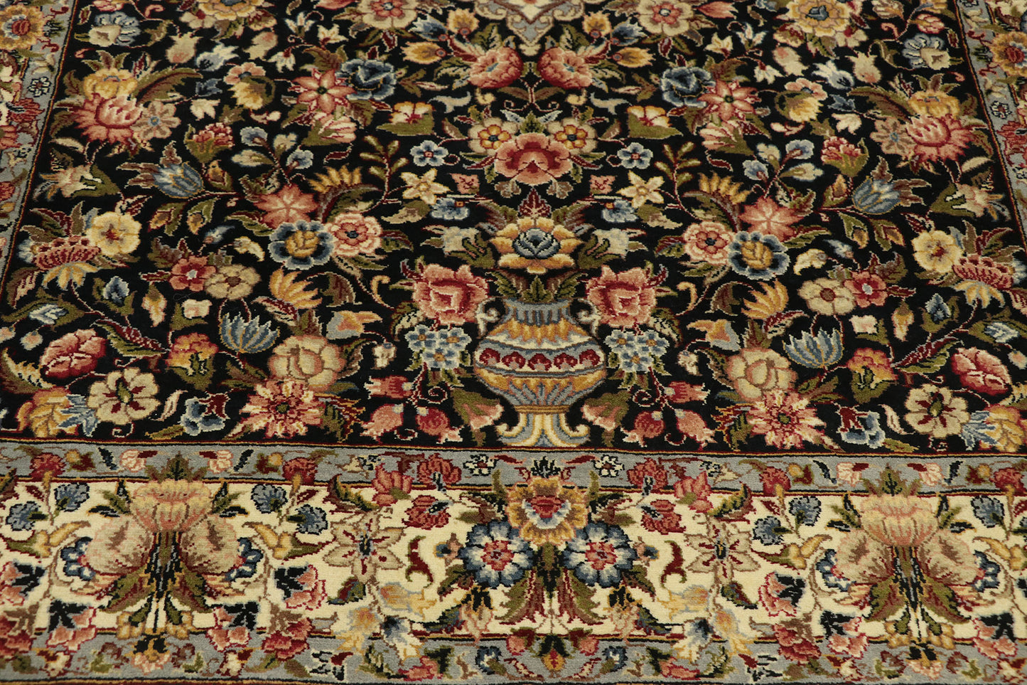 4 x 6 Vintage Pakistani Floral Rug 76854