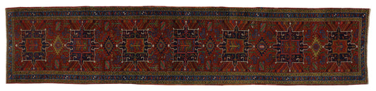 3 x 15 Antique Persian Heriz Rug 76856