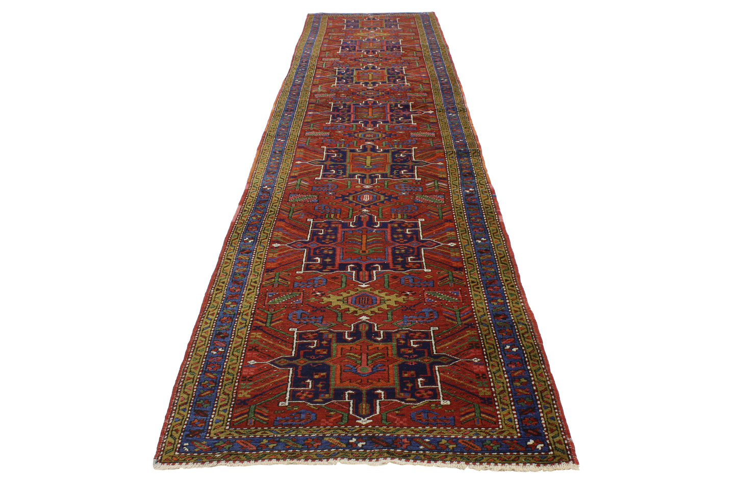 3 x 15 Antique Persian Heriz Rug 76856