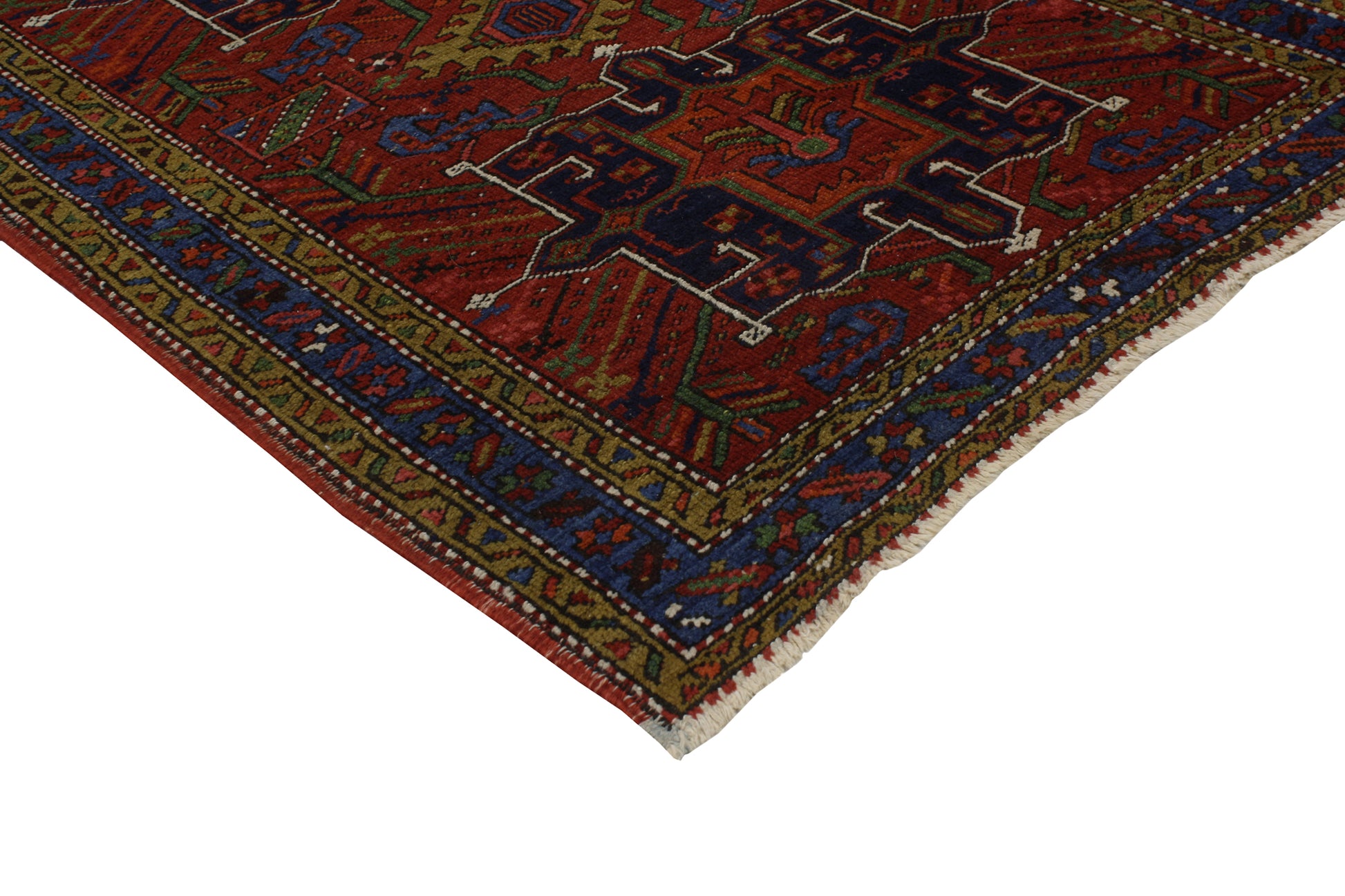 3 x 15 Antique Persian Heriz Rug 76856