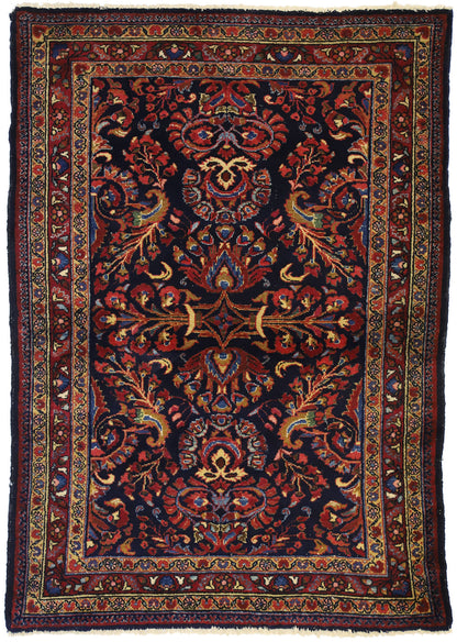 4 x 5 Antique Persian Lilihan Rug 76857