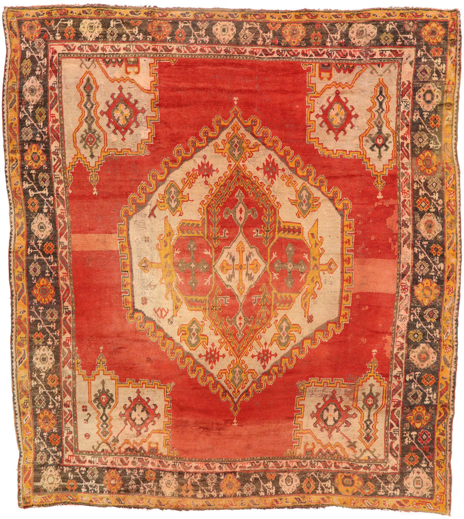 12 x 13 Antique Turkish Oushak Rug 76859