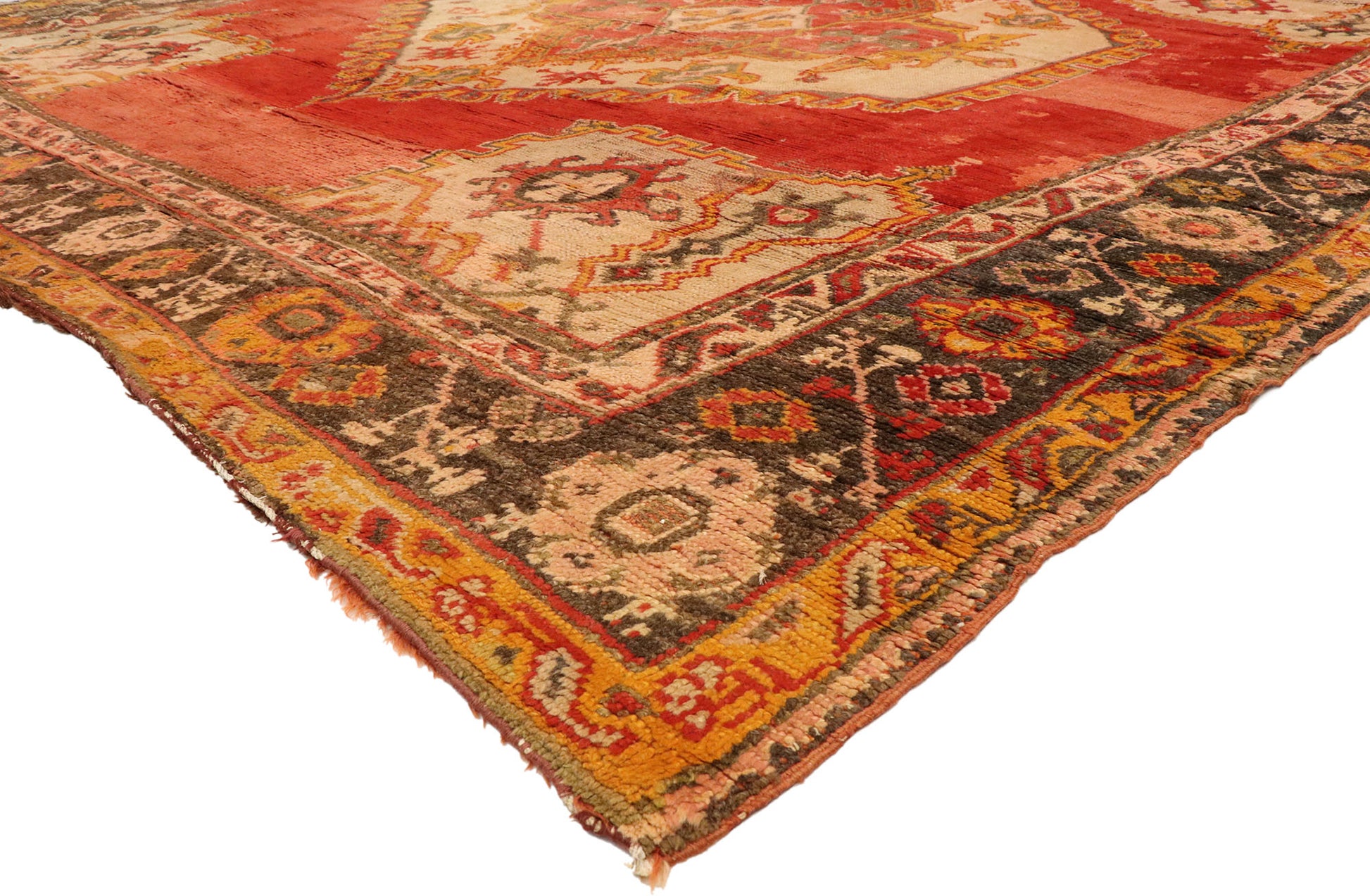 12 x 13 Antique Turkish Oushak Rug 76859