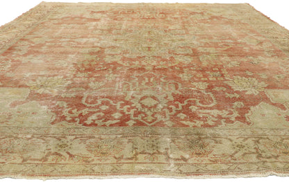 9 x 12 Antique Turkish Oushak Rug 76860
