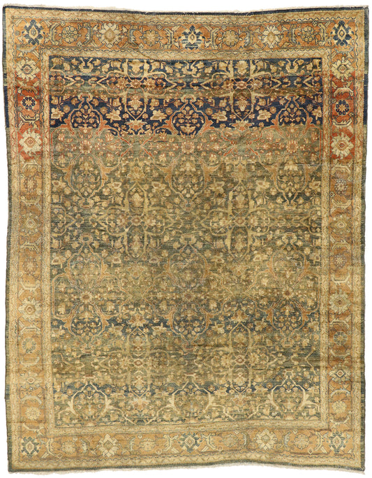 9 x 11 Antique Persian Mahal Rug 76861