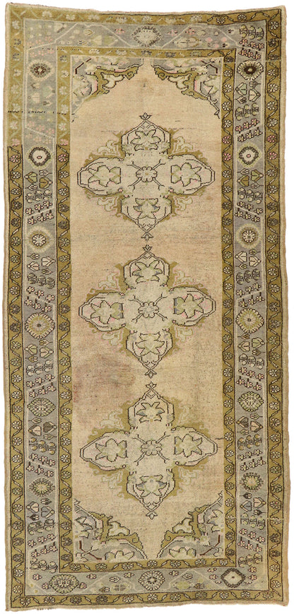 5 x 11 Vintage Turkish Oushak Rug 76862