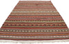5 x 6 Vintage Turkish Striped Kilim Rug 76864