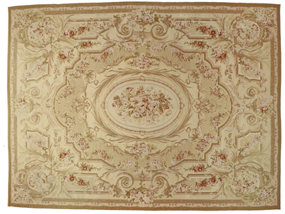 11 x 14 Vintage Aubusson Rug 76871