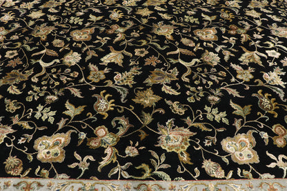 9 x 12 Vintage Floral Indian Rug 76873