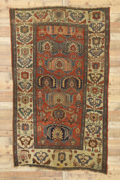 5 x 8 Antique Persian Bijar Rug 76879