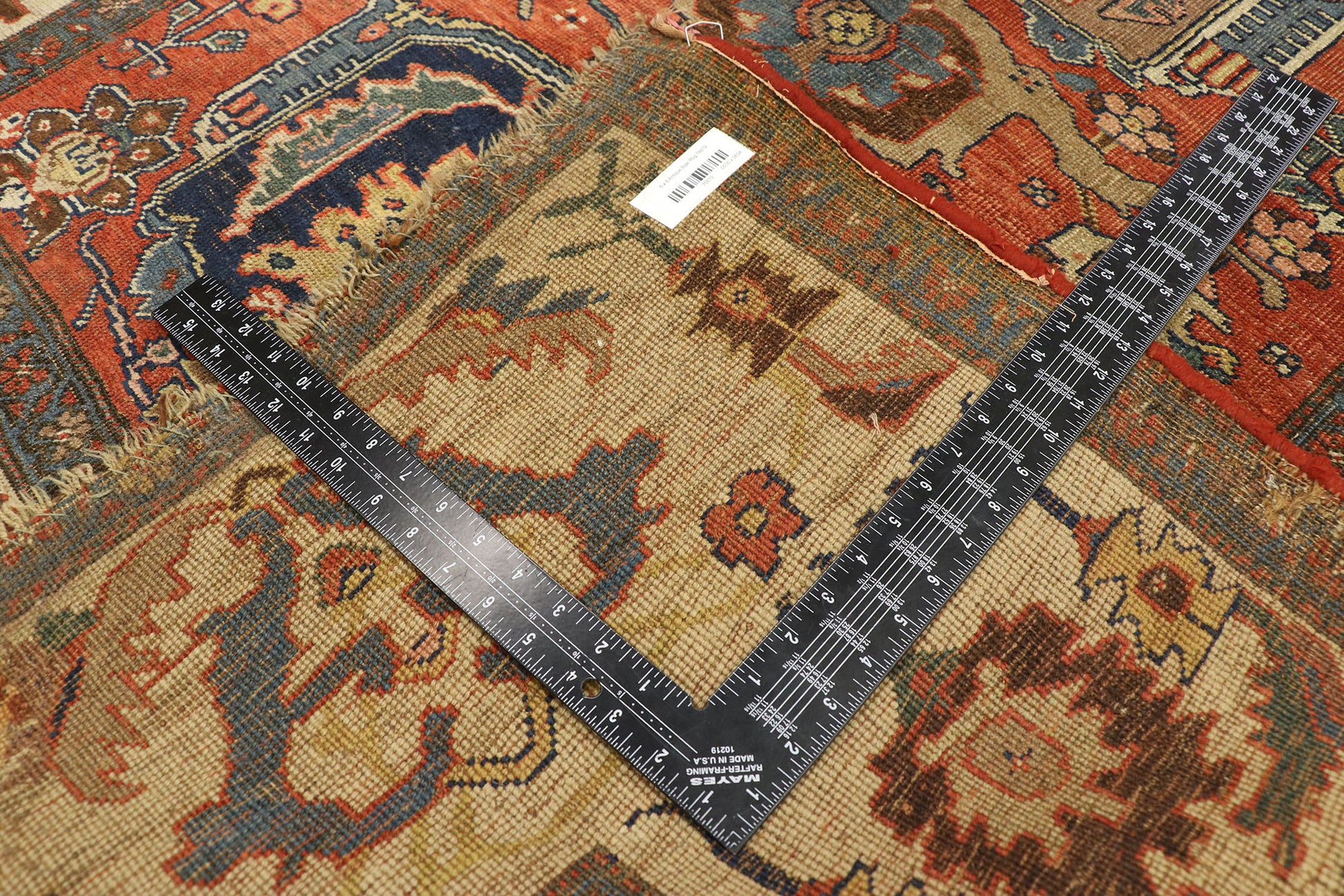 5 x 8 Antique Persian Bijar Rug 76879