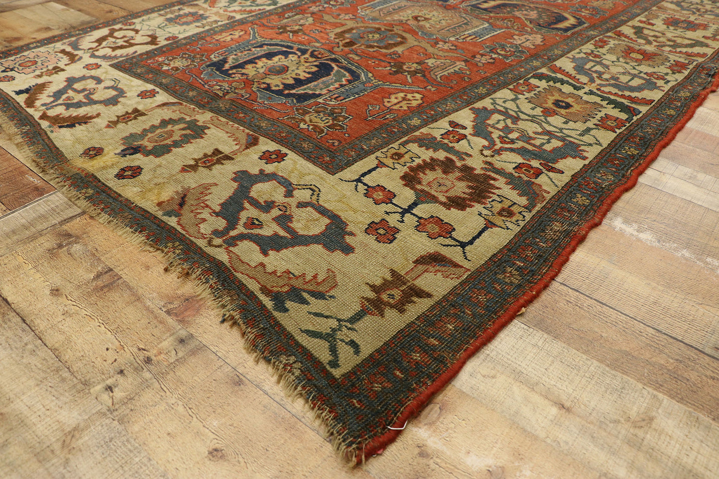 5 x 8 Antique Persian Bijar Rug 76879