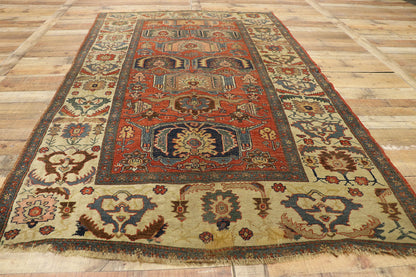 5 x 8 Antique Persian Bijar Rug 76879