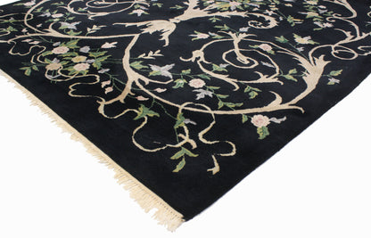 6 x 9 Vintage Indian Aubusson Rug 76883