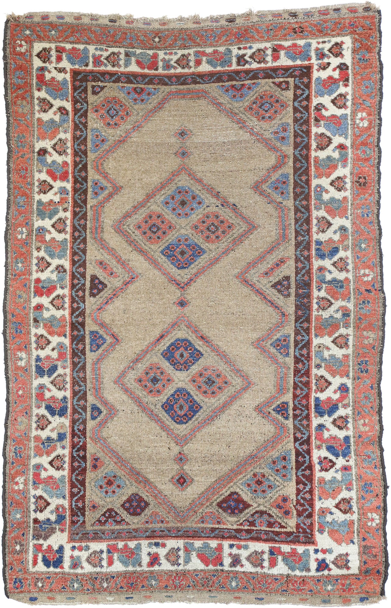 4 x 5 Antique Persian Malayer Rug 76884