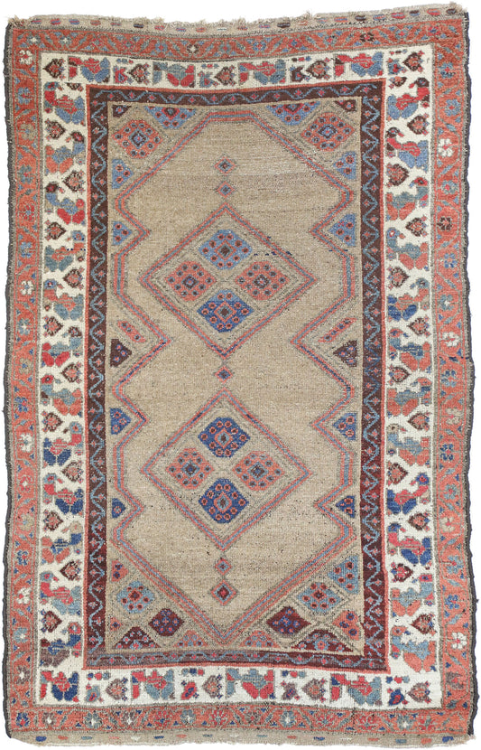 4 x 5 Antique Persian Malayer Rug 76884