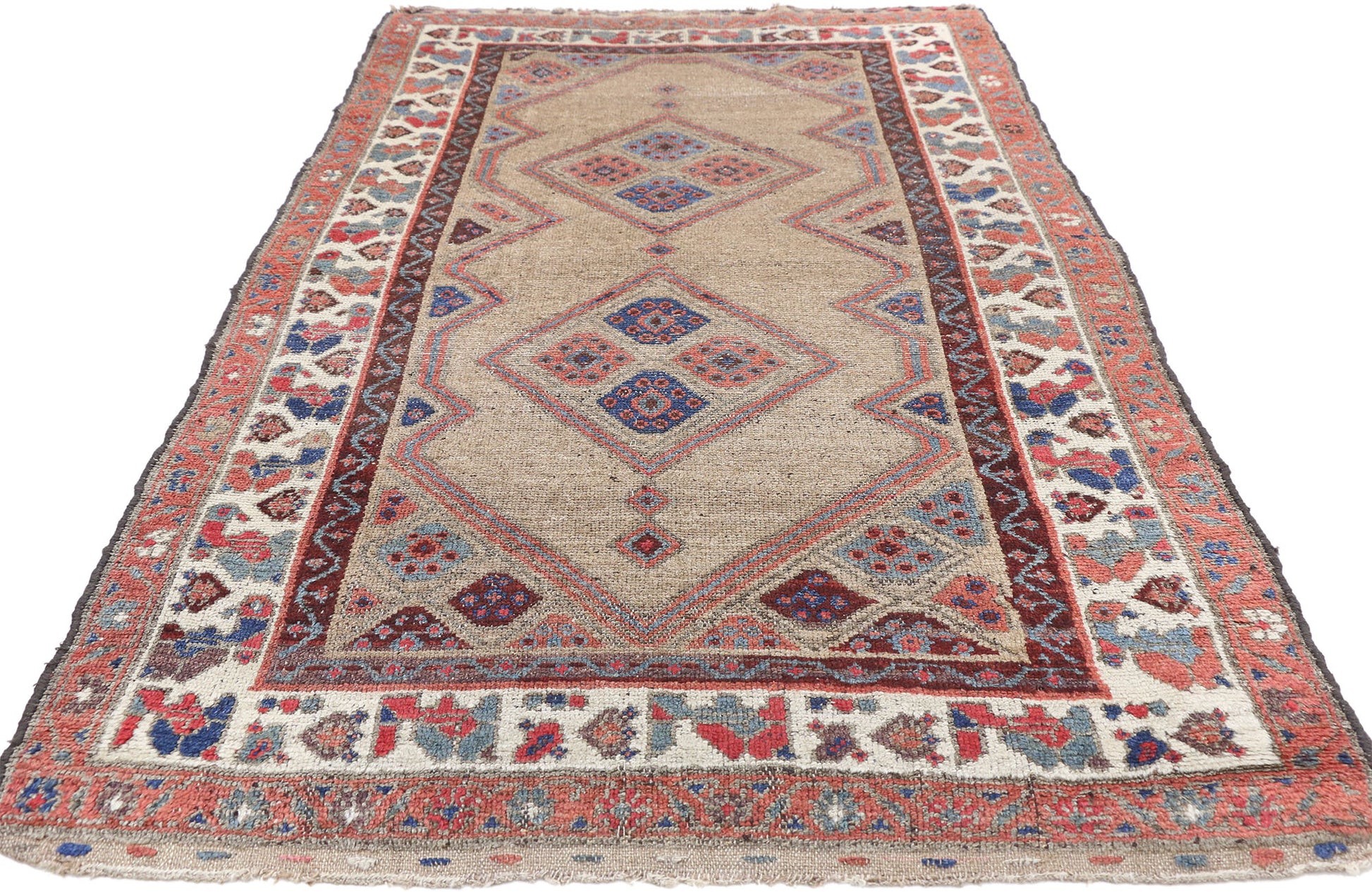 4 x 5 Antique Persian Malayer Rug 76884