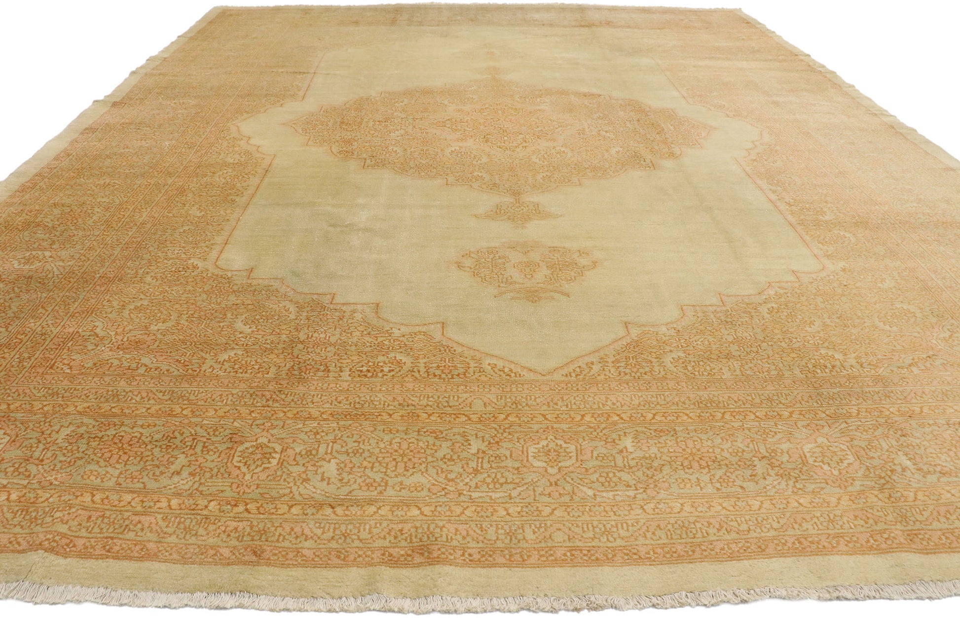 11 x 14 Antique Turkish Oushak Rug 76885