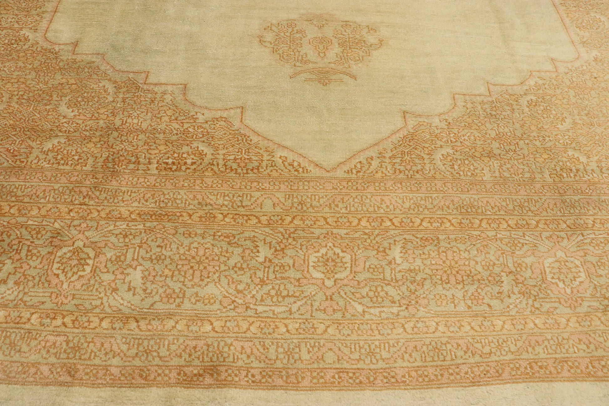 11 x 14 Antique Turkish Oushak Rug 76885