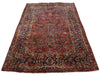 4 x 6 Antique Persian Kashan Vase Rug 76886