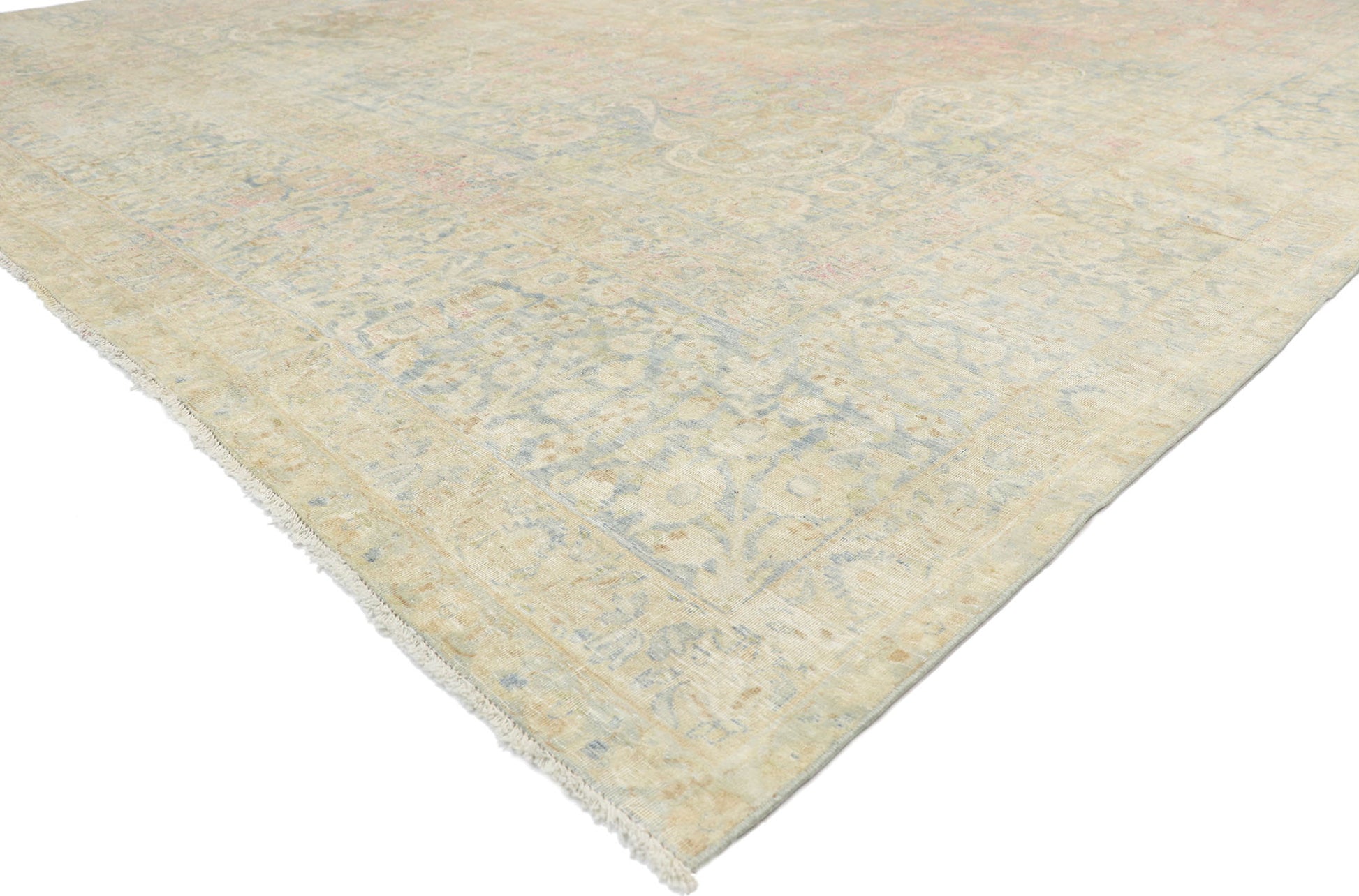11 x 16 Antique Persian Yazd Rug 76889