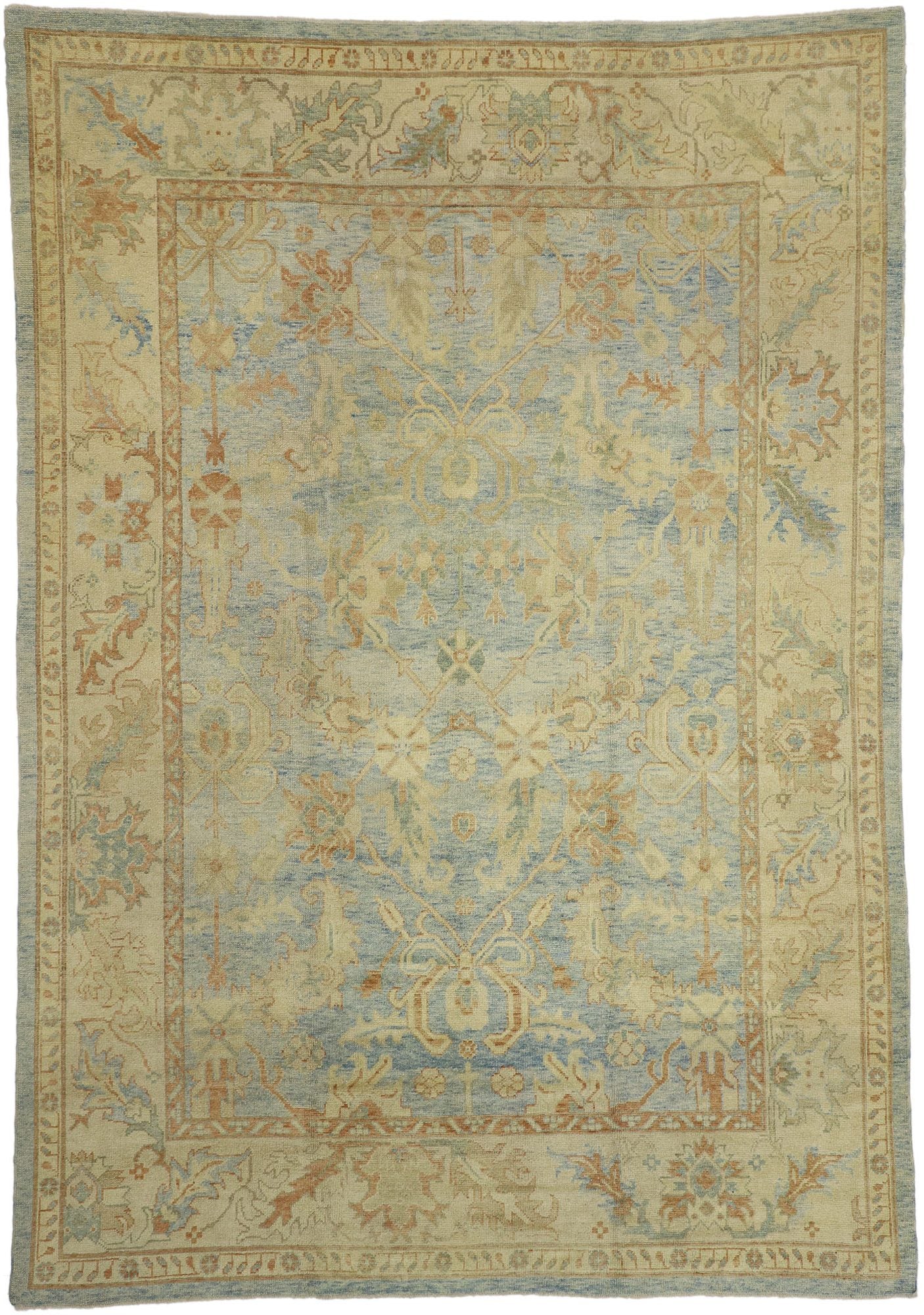 9 x 13 Turkish Oushak Rug 76891