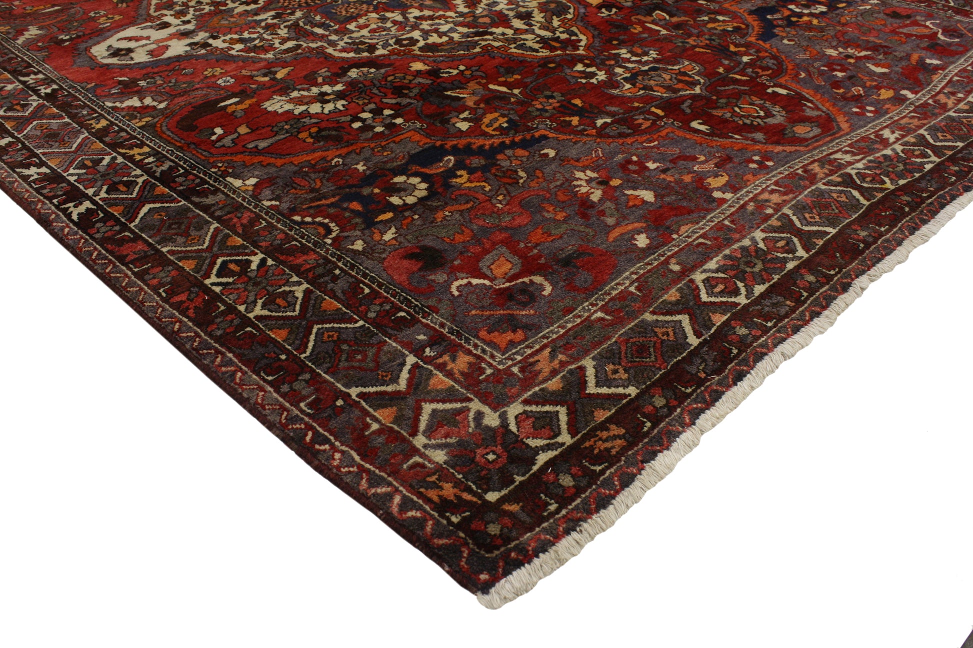 7 x 10 Vintage Persian Bakhtiari Rug 76892