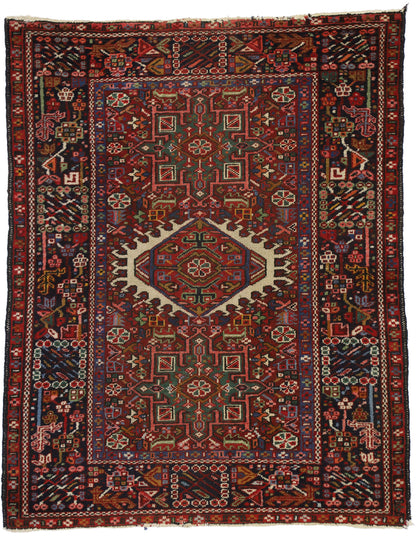 3 x 4 Vintage Persian Heriz Rug 76895
