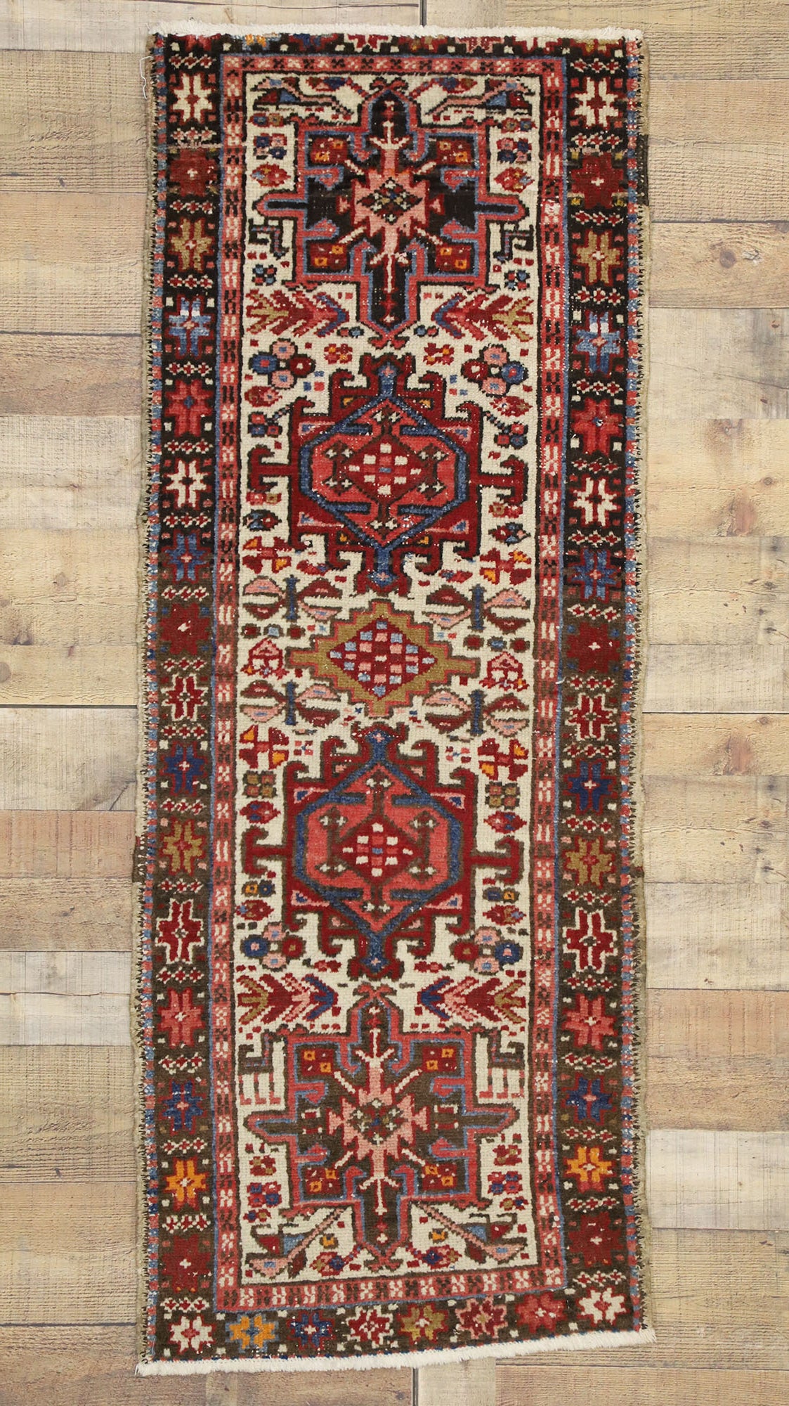 2 x 5 Vintage Persian Heriz Rug 76897