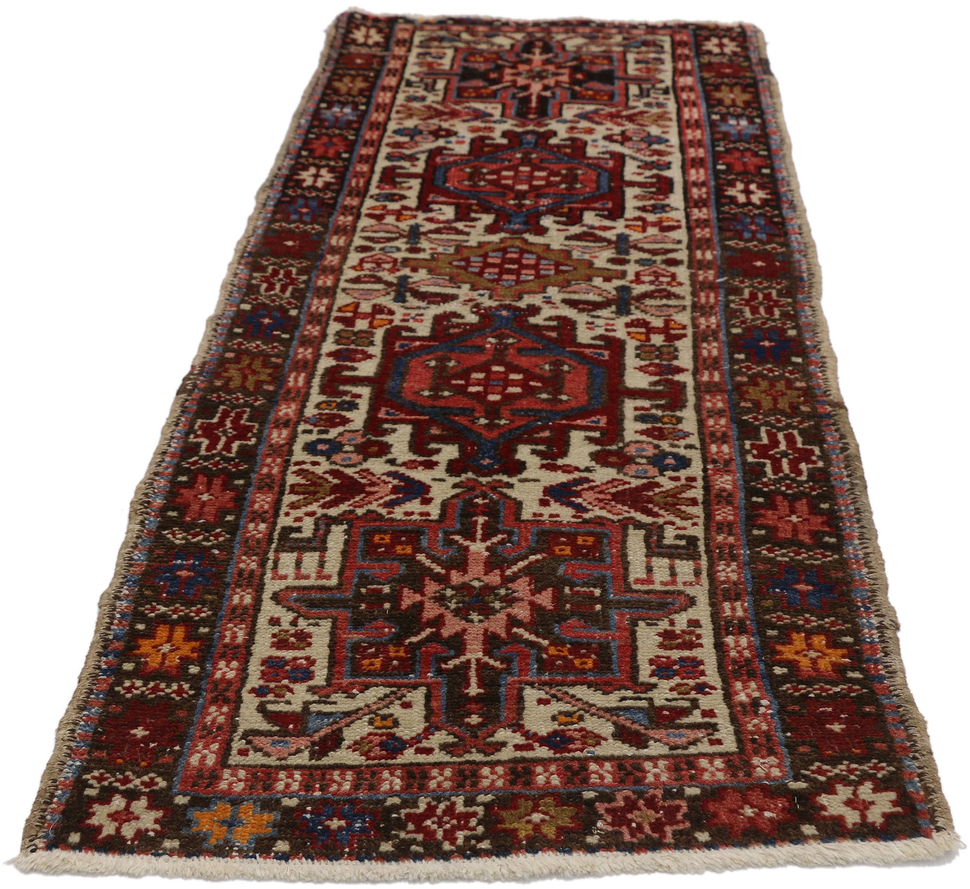 2 x 5 Vintage Persian Heriz Rug 76897